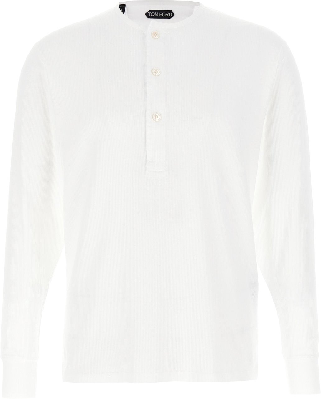 Tom Ford White Cotton T-Shirt Wit