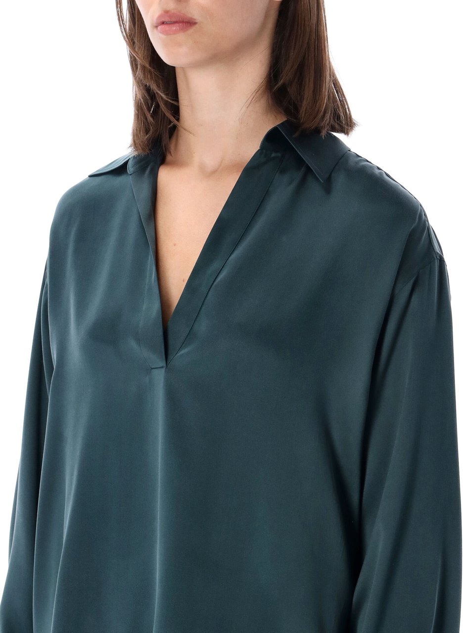 Tom Ford Pijama Shirt Teal Green Groen