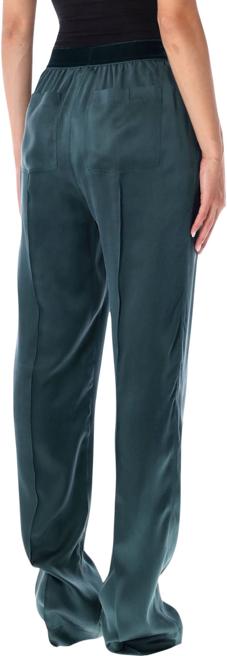 Tom Ford Pijama Pant Teal Green Groen