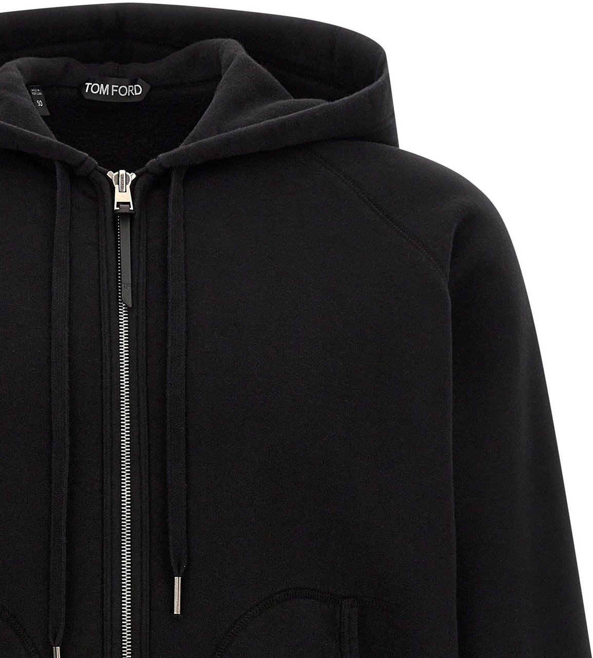 Tom Ford Black Cotton Sweatshirt Zwart