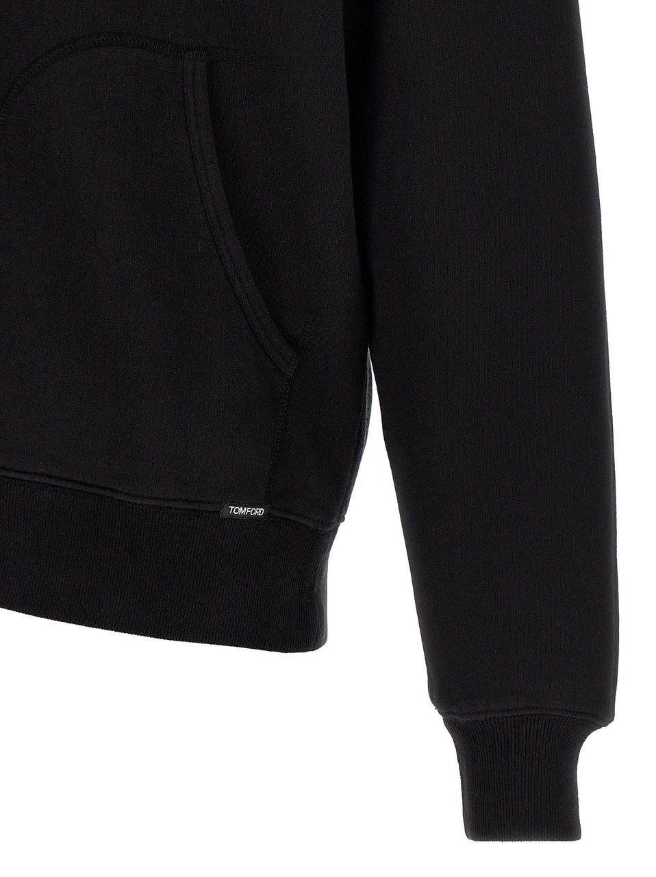 Tom Ford Black Cotton Sweatshirt Zwart