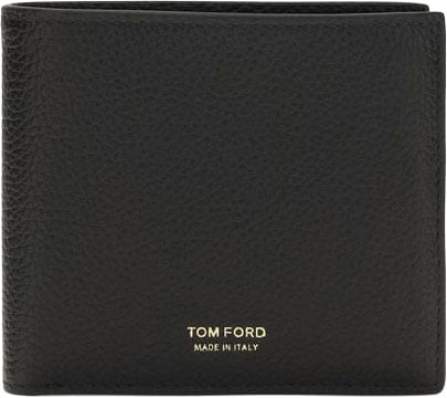 Tom Ford Black Calf Leather Bos Taurus Wallet Zwart