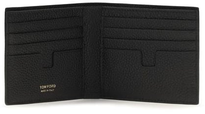Tom Ford Black Calf Leather Bos Taurus Wallet Zwart