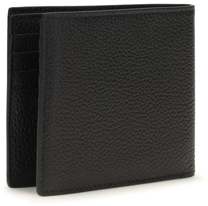 Tom Ford Black Calf Leather Bos Taurus Wallet Zwart