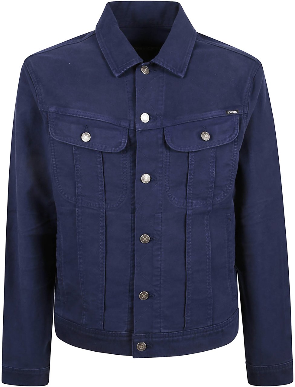 Tom Ford Medium-Weight Casual Jacket with Classic Collar Zwart