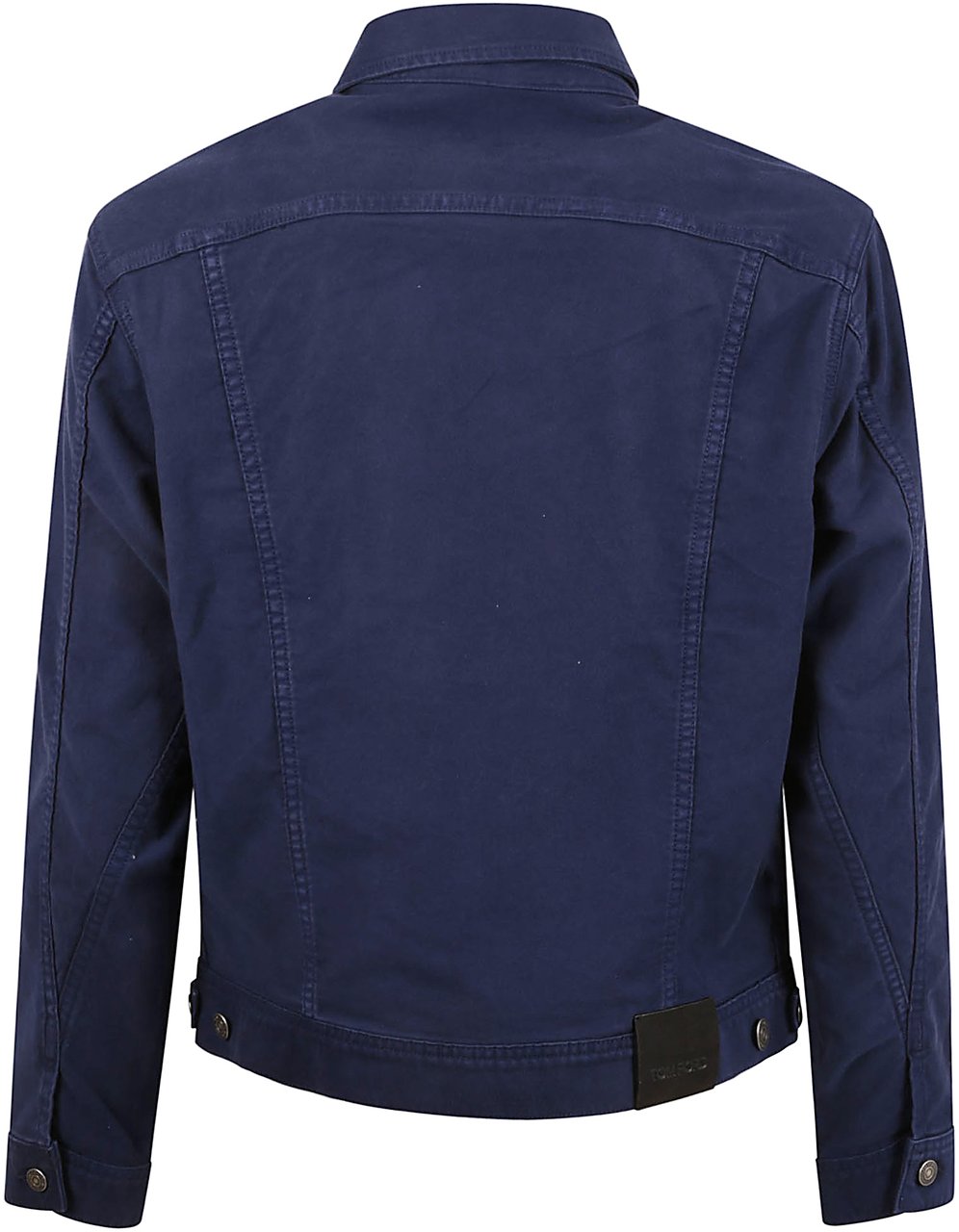 Tom Ford Medium-Weight Casual Jacket with Classic Collar Zwart
