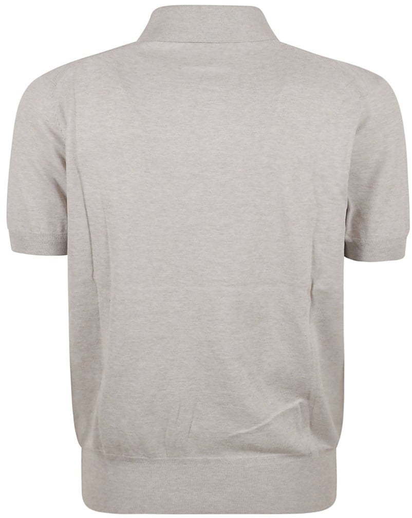 Tom Ford Fitted Grey Polo Shirt Grijs