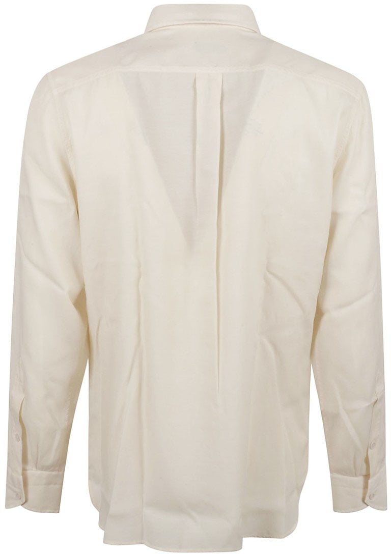 Tom Ford Classic Button-Down Shirt With Structured Collar Neutraal