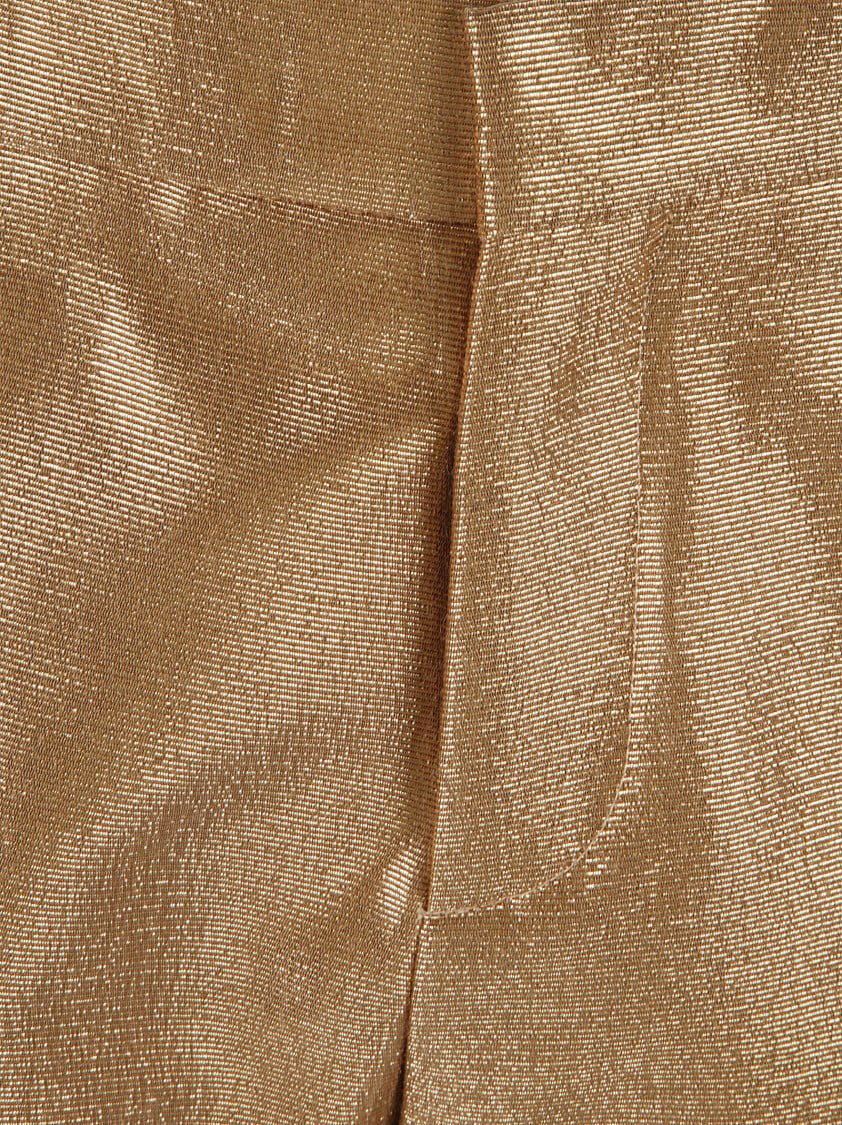 Tom Ford Textured Golden Shorts With Tailored Design Goud