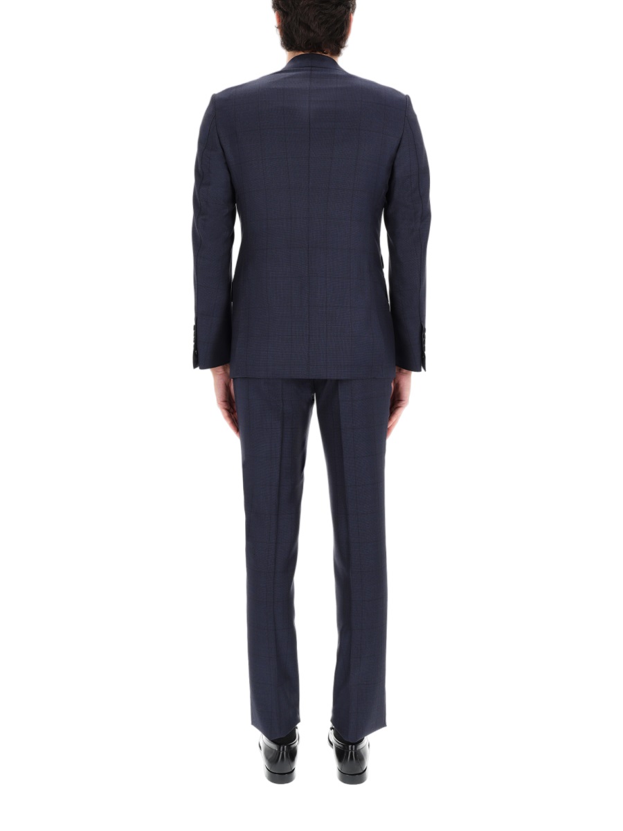 Tom Ford Overcheck Shelton Wool Tailored Suit Zwart