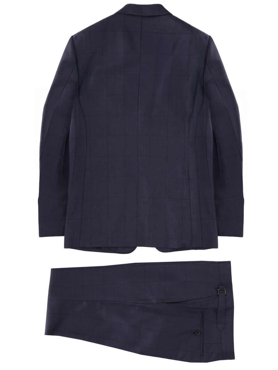 Tom Ford Overcheck Shelton Wool Tailored Suit Zwart
