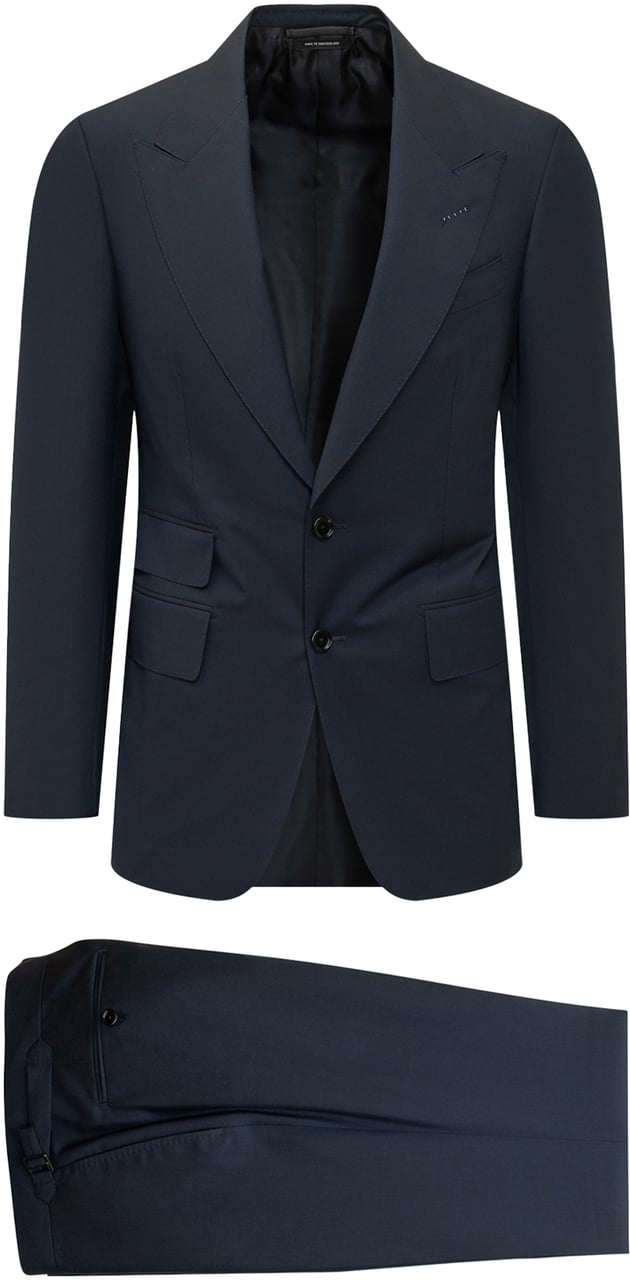 Tom Ford Tom Ford Black wool suit Zwart