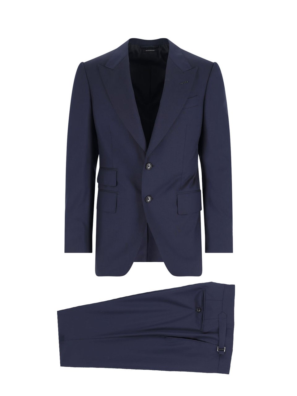Tom Ford Navy Shelton Two Piece Wool Suit Blauw