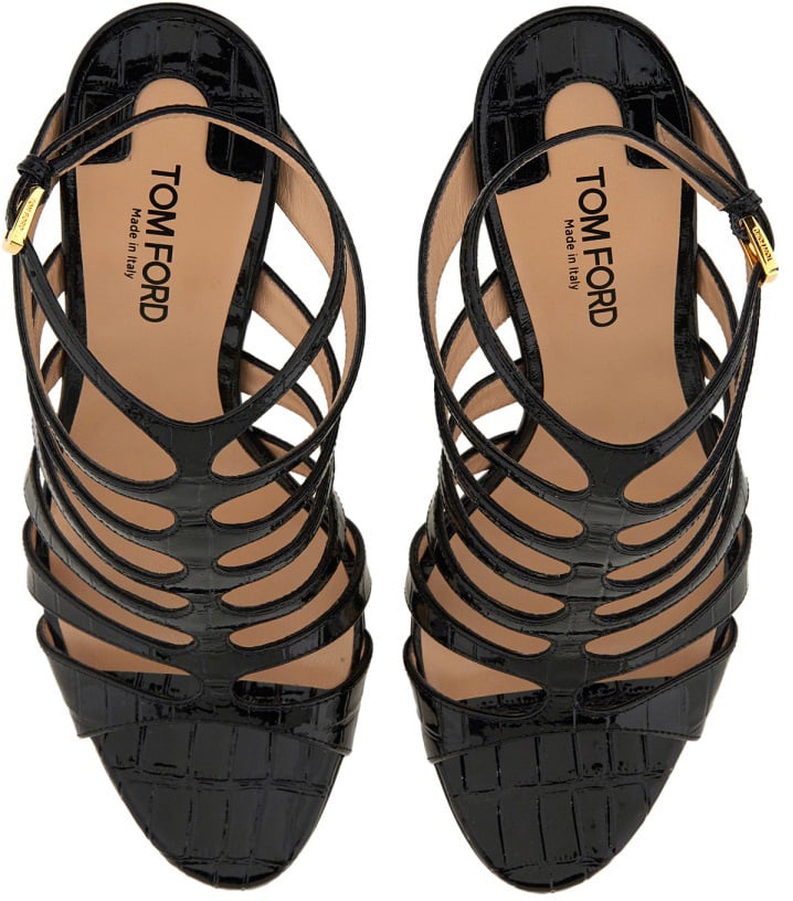 Tom Ford LEATHER SANDAL Zwart