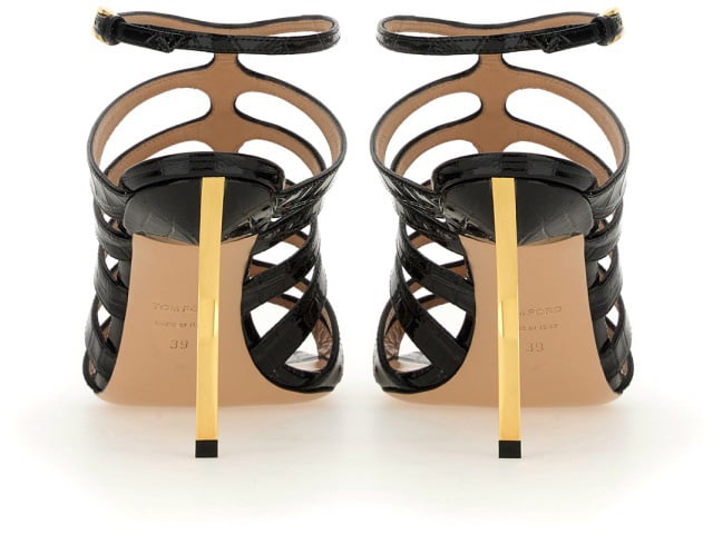 Tom Ford LEATHER SANDAL Zwart