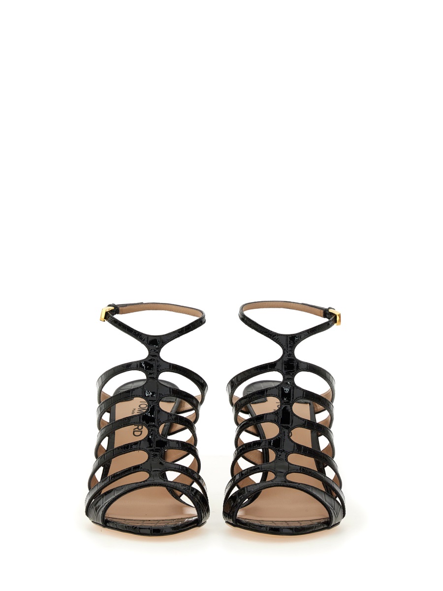 Tom Ford LEATHER SANDAL Zwart