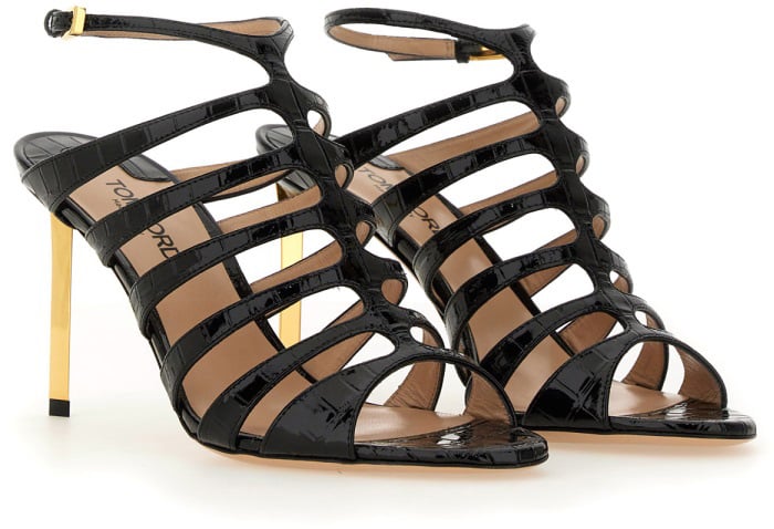 Tom Ford LEATHER SANDAL Zwart