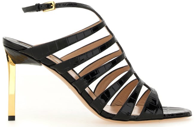 Tom Ford LEATHER SANDAL Zwart