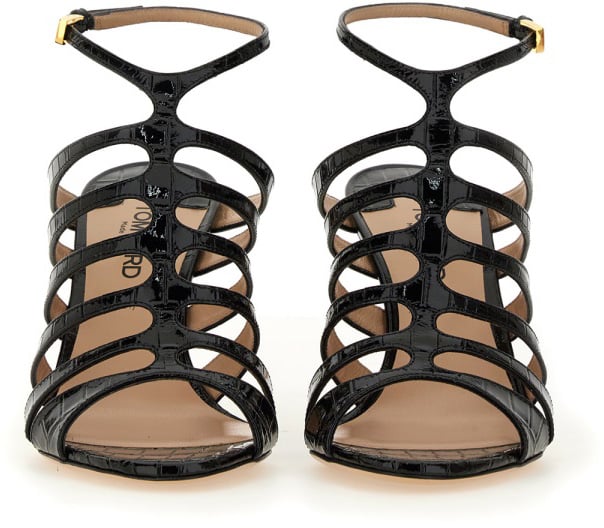 Tom Ford LEATHER SANDAL Zwart