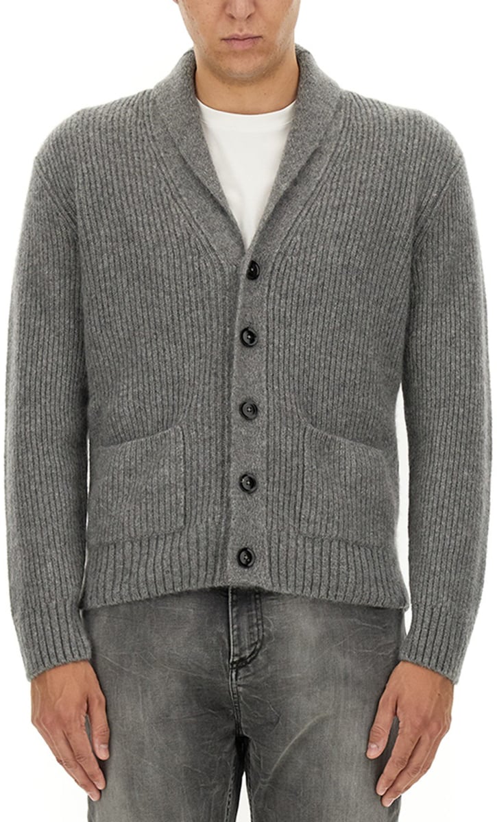 Tom Ford CASHMERE AND SILK CARDIGAN Grijs