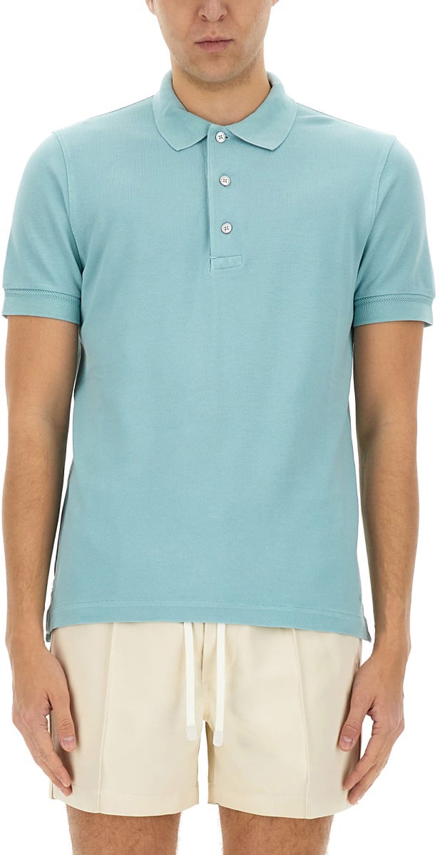 Tom Ford PIQUET POLO Blauw