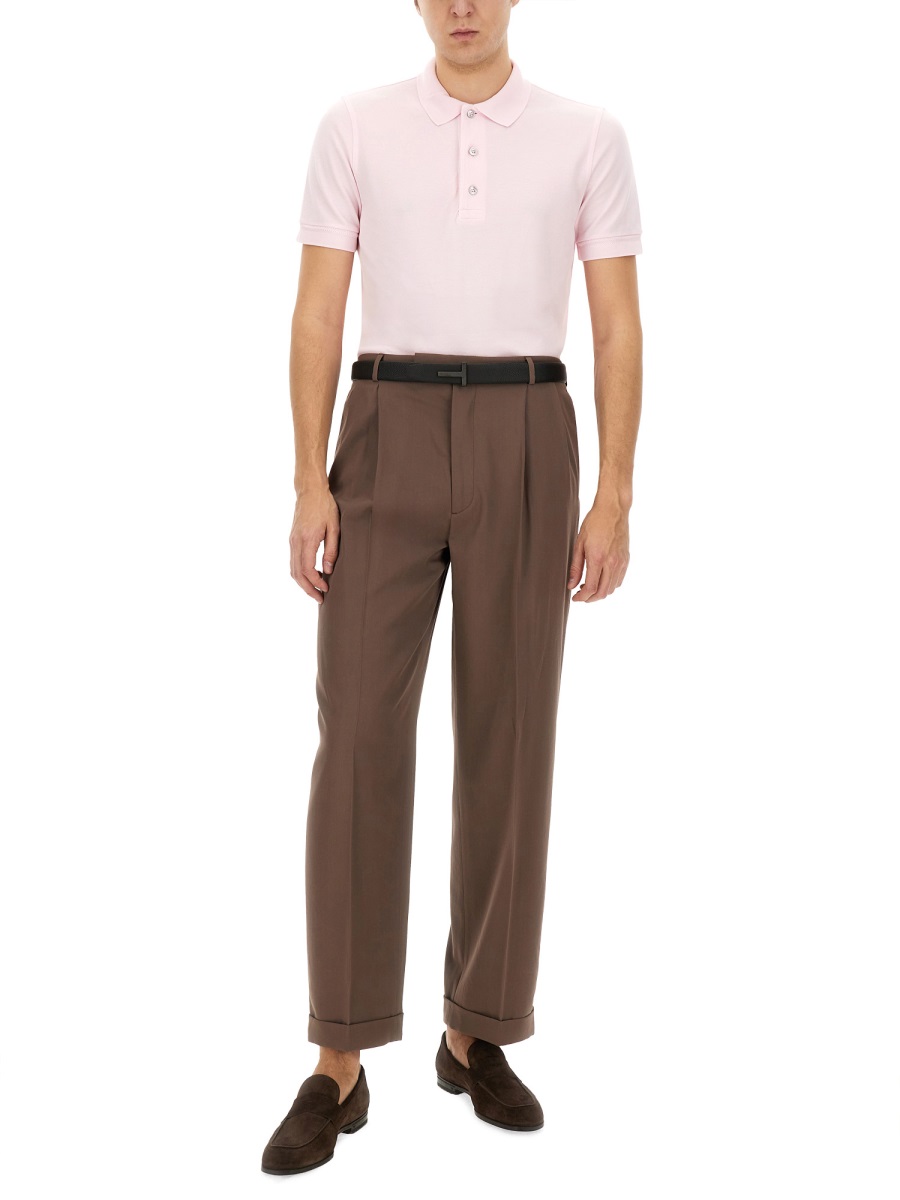 Tom Ford PIQUE POLO. Roze