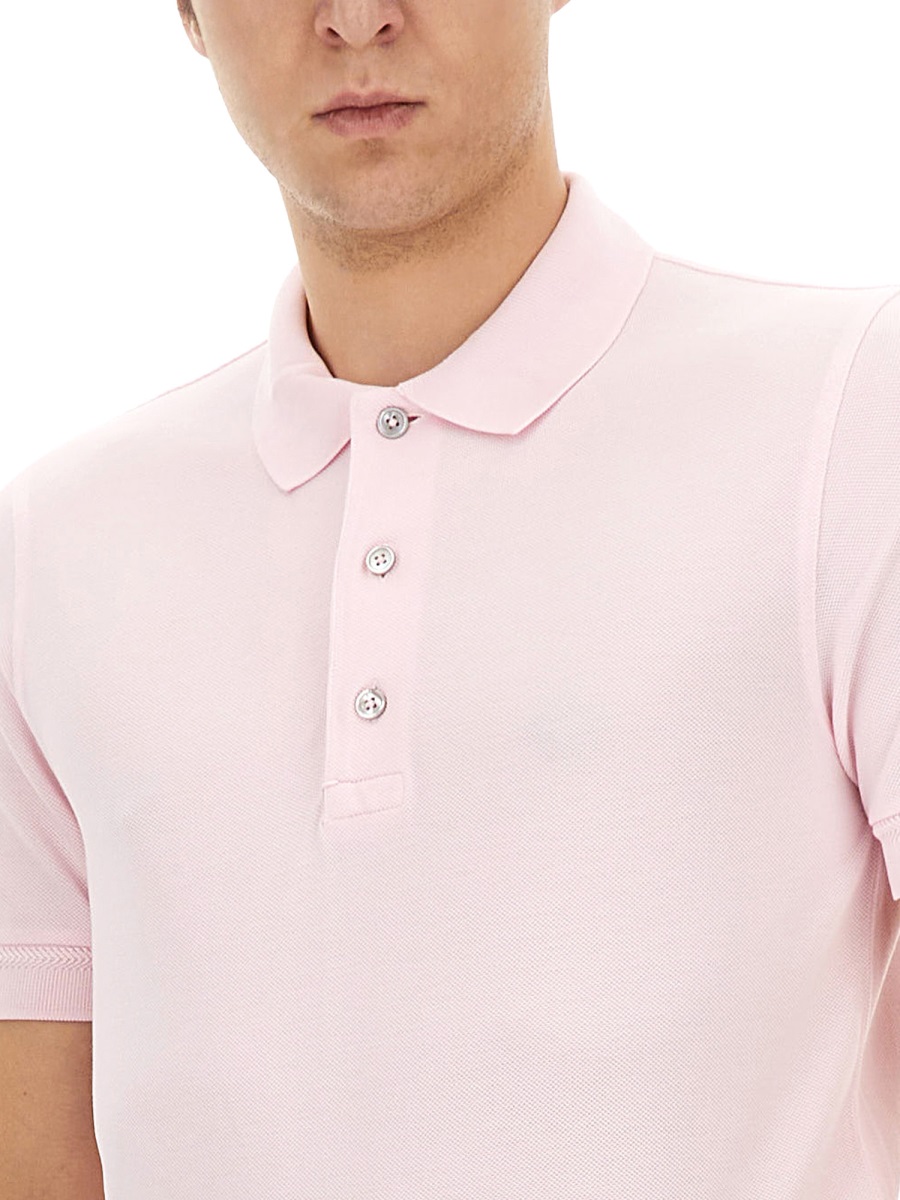 Tom Ford PIQUE POLO. Roze