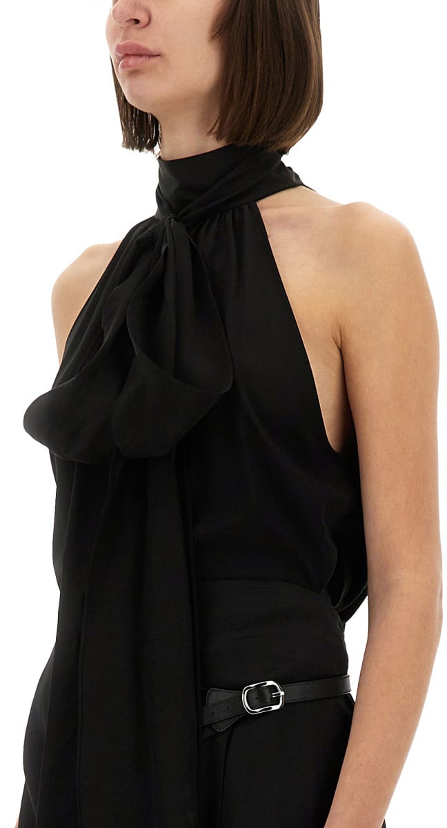 Tom Ford BLOUSE "LAVALLIERE" Zwart
