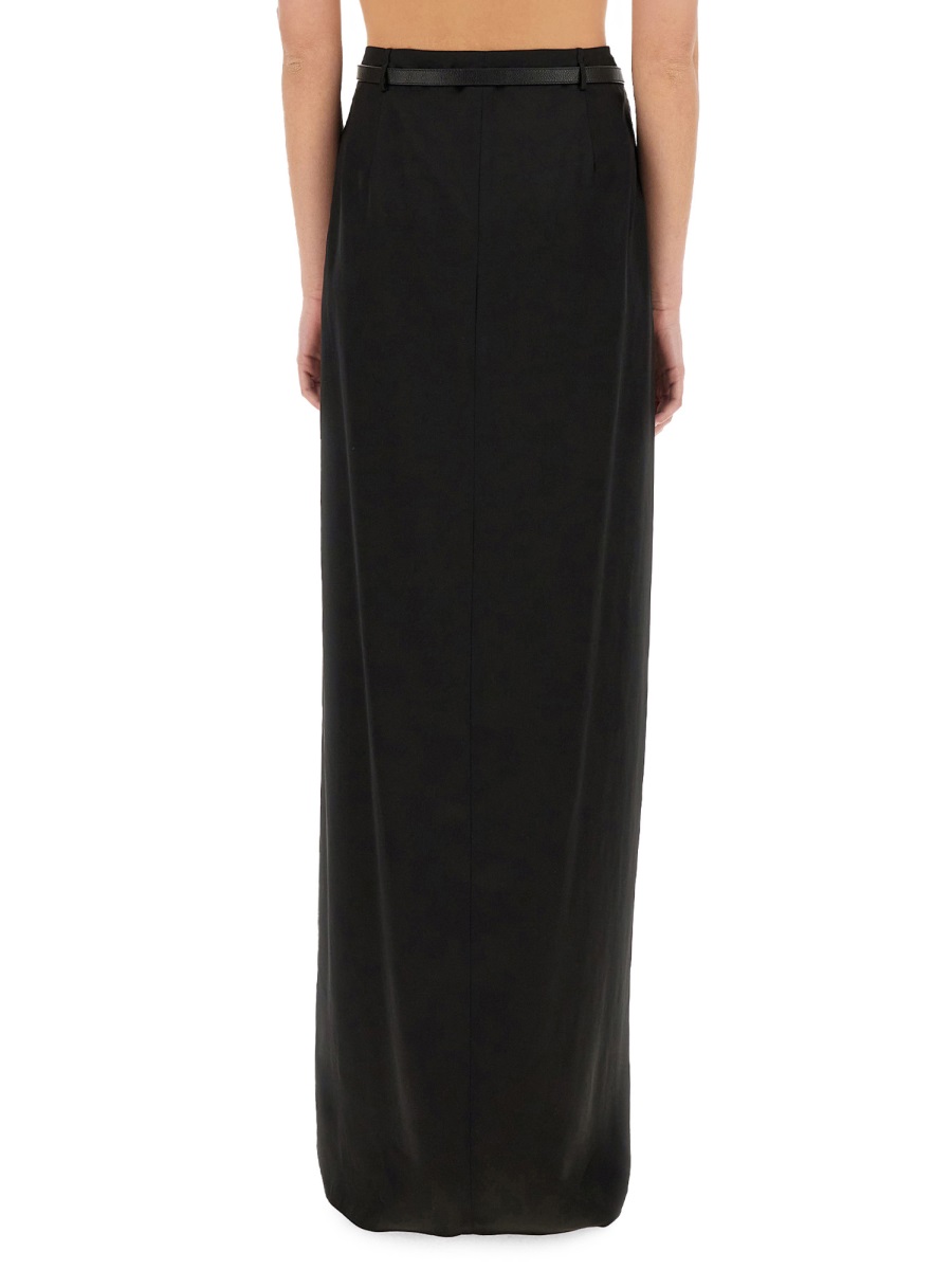 Tom Ford MAXI "WRAP" SKIRT WITH BELT Zwart