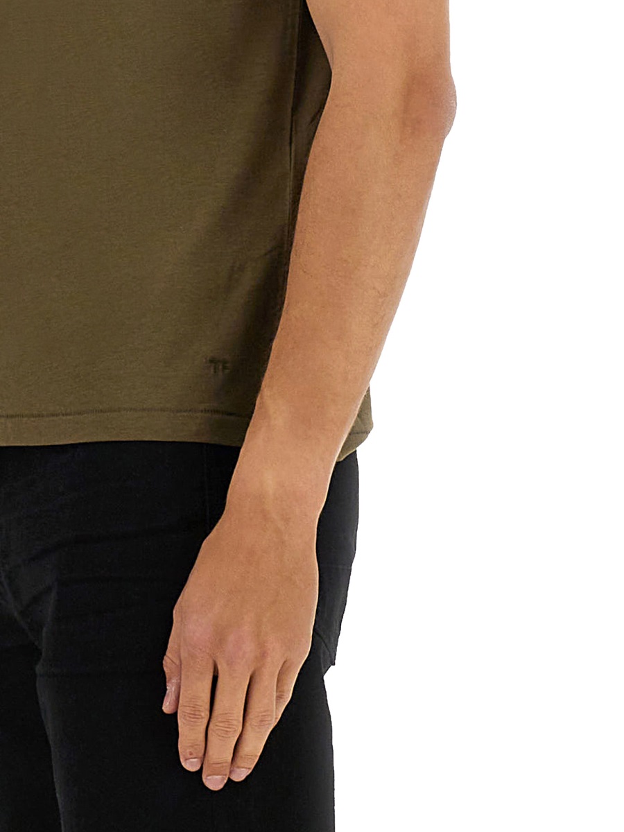 Tom Ford REGULAR FIT T-SHIRT Groen