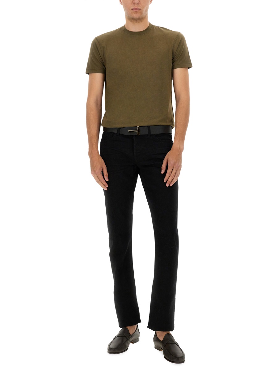 Tom Ford REGULAR FIT T-SHIRT Groen