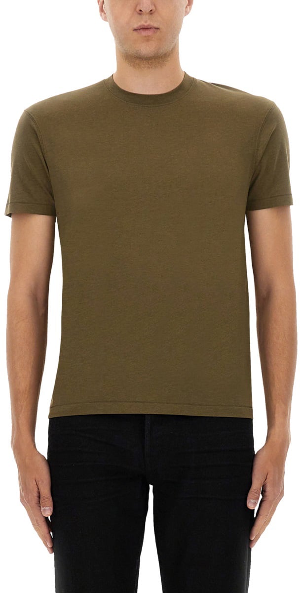 Tom Ford REGULAR FIT T-SHIRT Groen