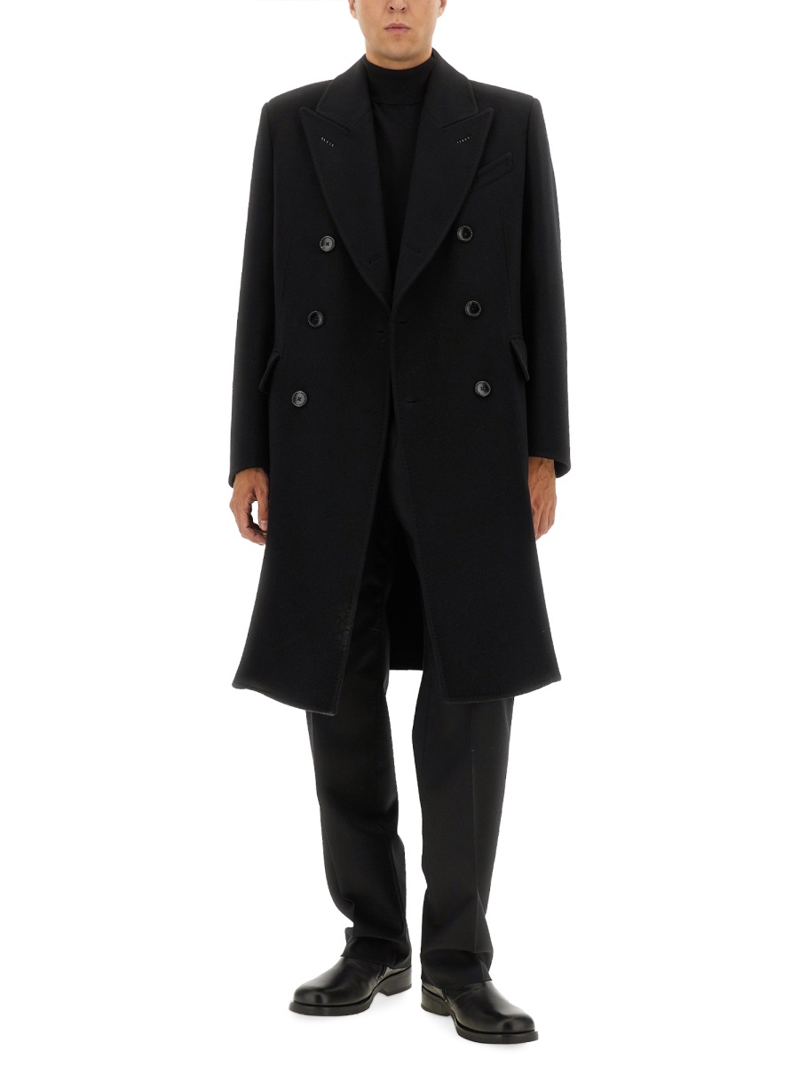 Tom Ford DOUBLE-BREASTED COAT Zwart