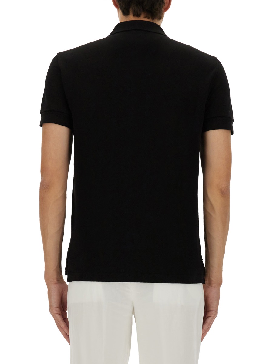 Tom Ford PIQUE POLO. Zwart