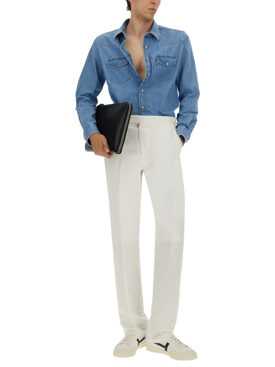 Tom Ford WESTERN SHIRT Blauw