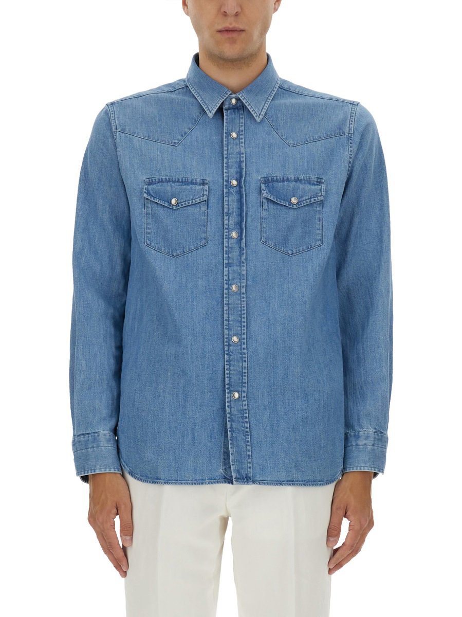 Tom Ford WESTERN SHIRT Blauw