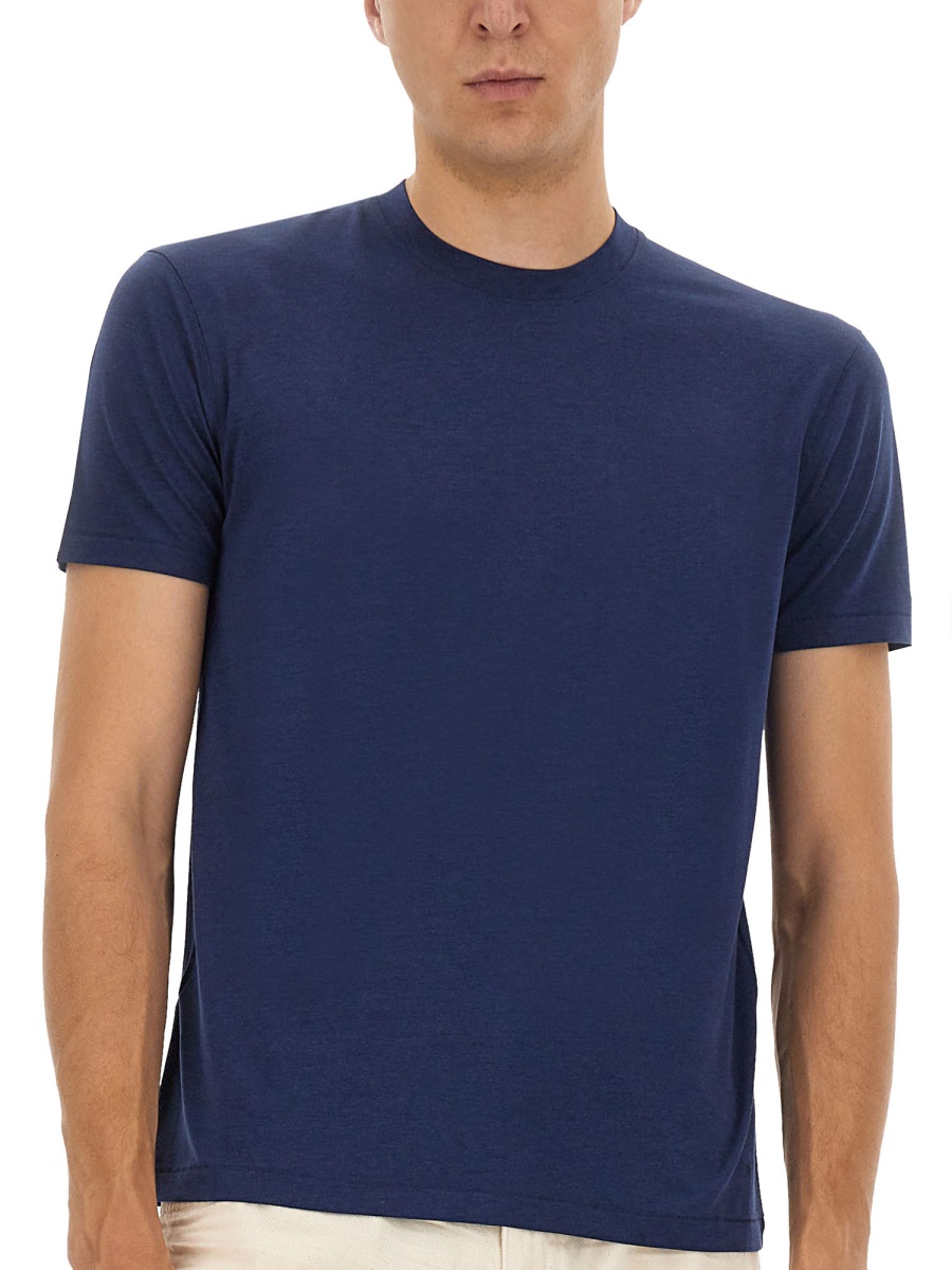Tom Ford REGULAR FIT T-SHIRT Blauw