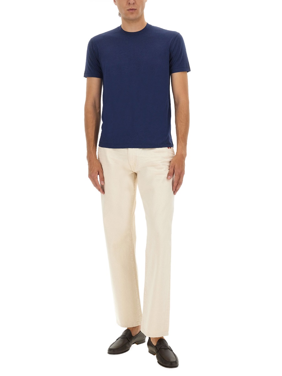 Tom Ford REGULAR FIT T-SHIRT Blauw