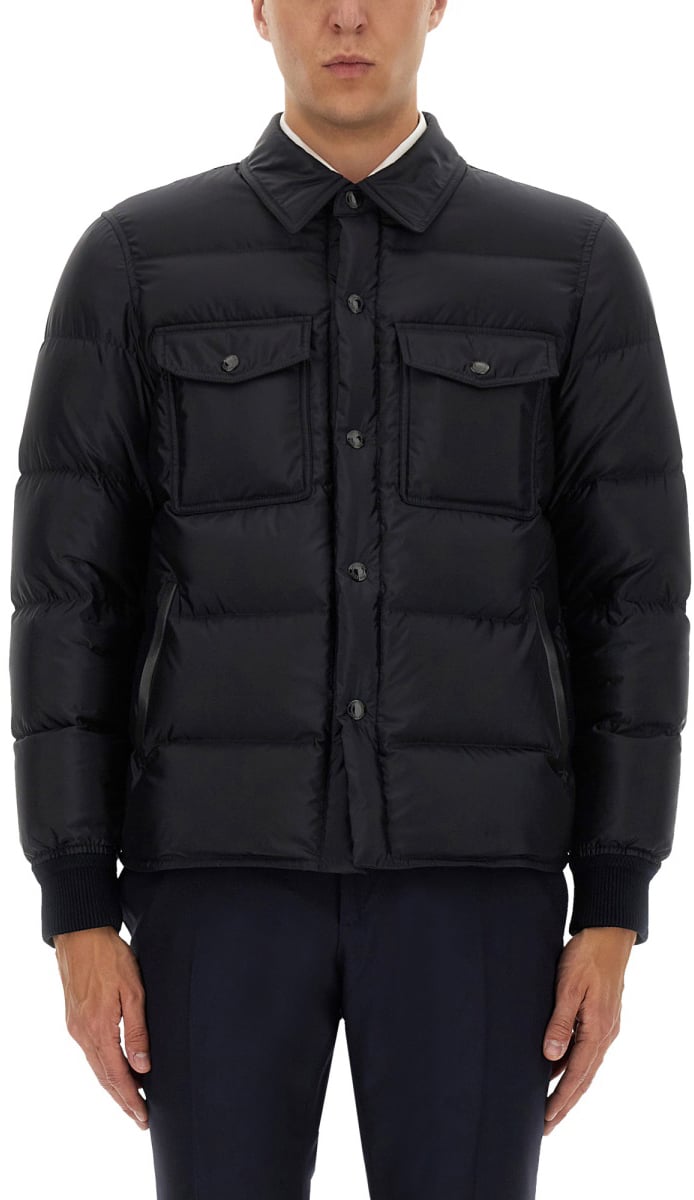 Tom Ford "TECHNO SATIN" PADDED JACKET Blauw