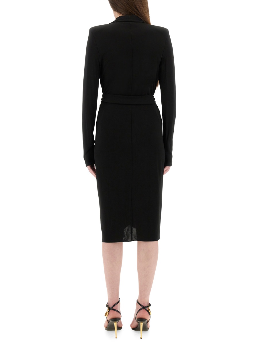 Tom Ford WRAP DRESS Zwart