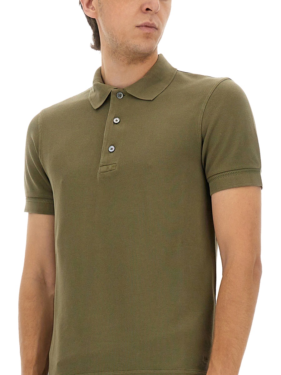 Tom Ford PIQUE POLO. Groen