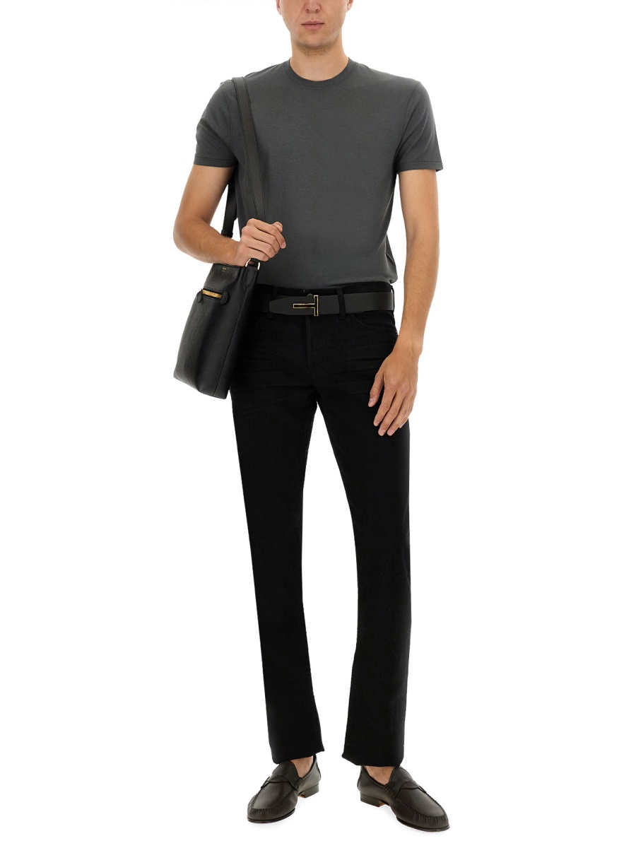 Tom Ford REGULAR FIT T-SHIRT Grijs