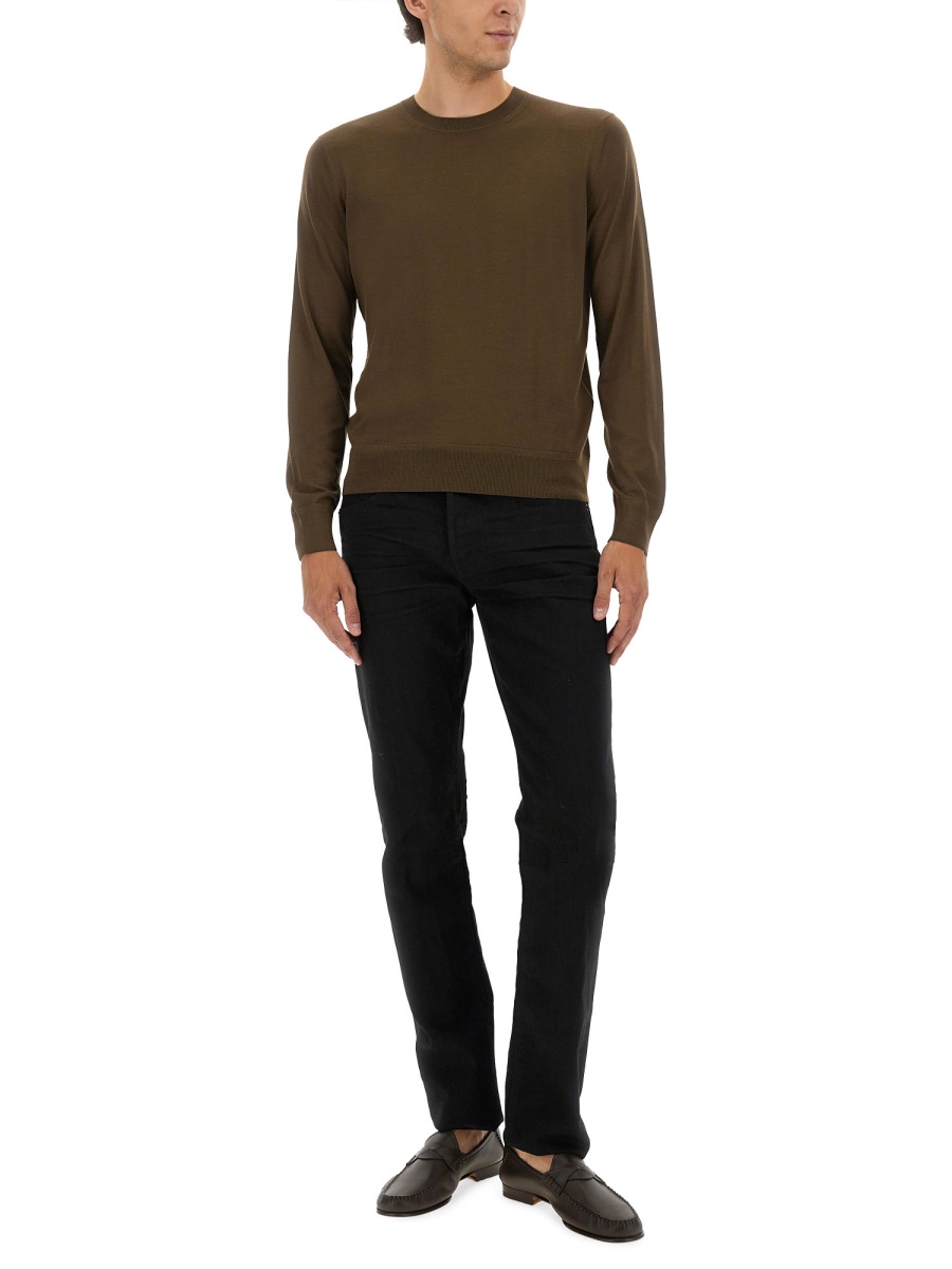 Tom Ford FINE MERINO VIRGIN WOOL SWEATER Bruin