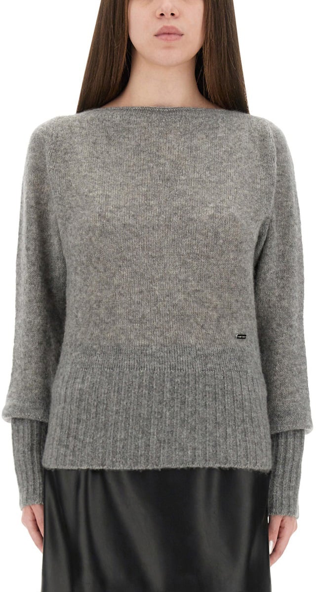 Tom Ford BOAT-NECK SWEATER Grijs