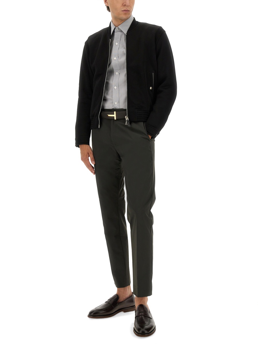 Tom Ford ZIP SWEATSHIRT. Zwart