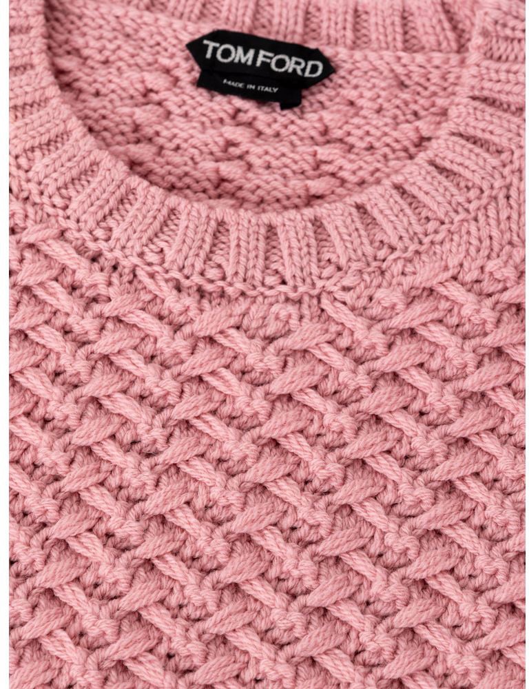 Tom Ford Tom Ford Pink Wool Sweatshirt Roze