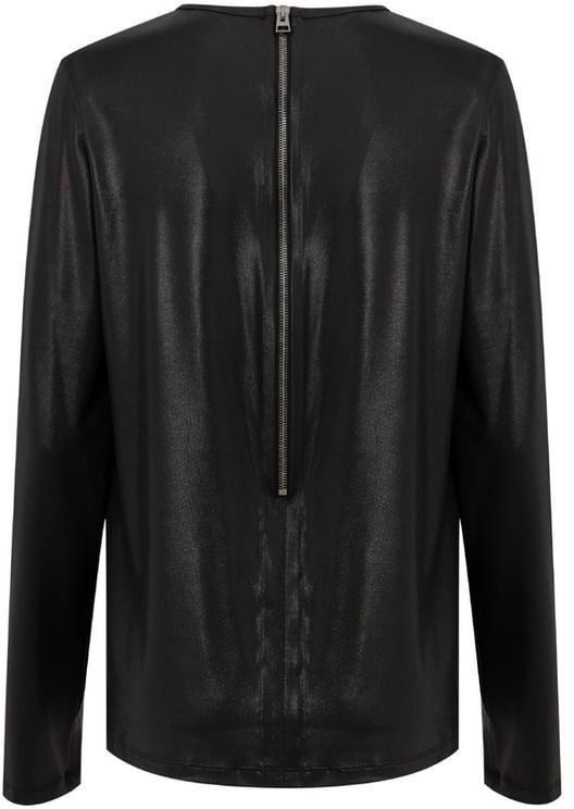 Tom Ford Black Viscose Long Sleeve Zwart
