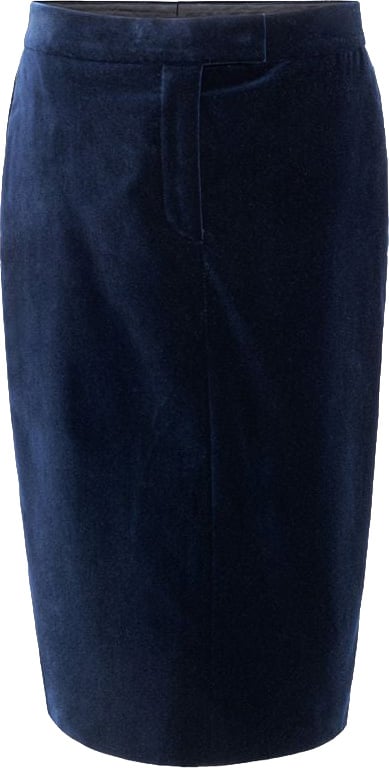 Tom Ford Blue Cotton Midi Skirt Blauw
