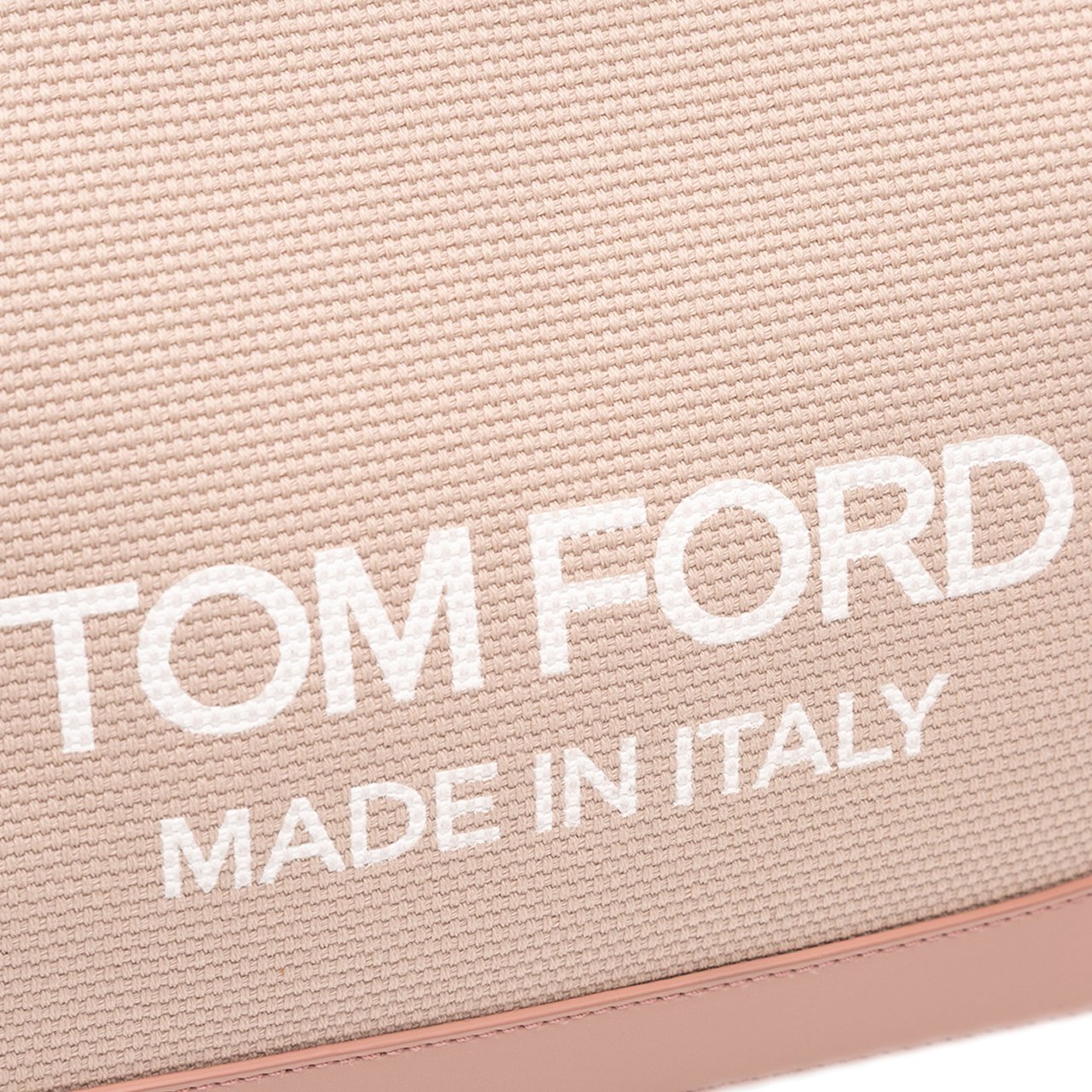 Tom Ford Mini Canvas T Screw Tote Bruin