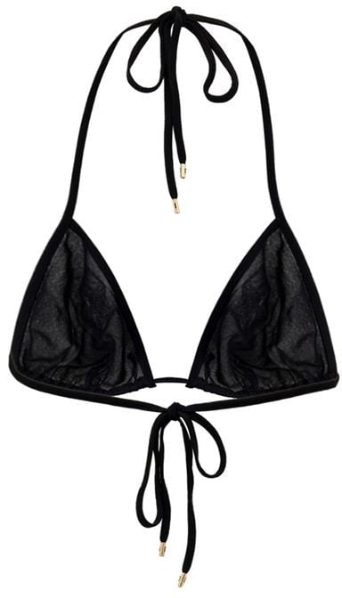 Tom Ford Black Viscose Bra Zwart
